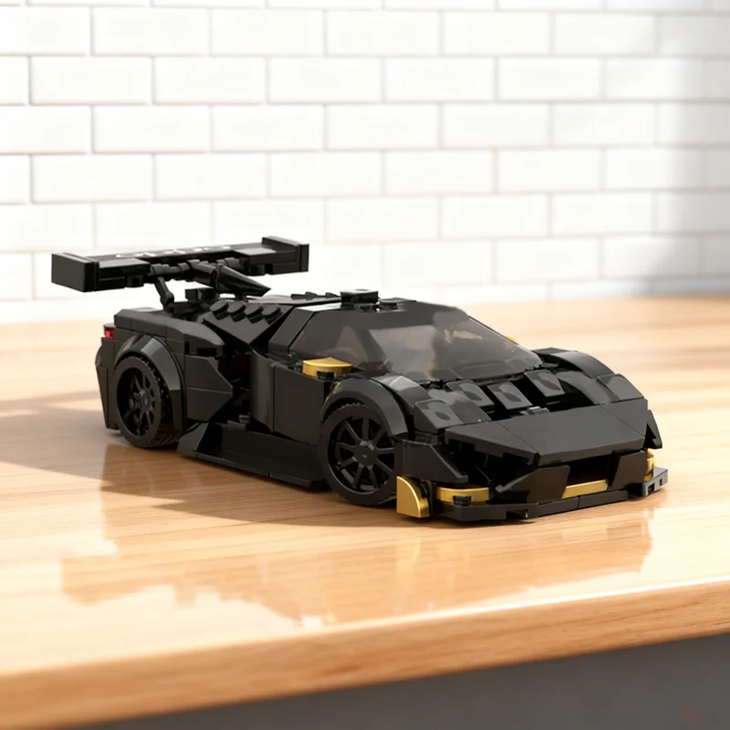 373pcs MOC Lamborghiniesed Huracan Super Trofeo City Champions Model Building Blocks Architecture Christmas Gifts Toy Birthday