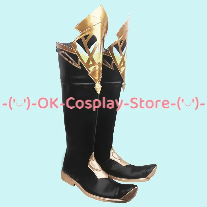 [Personalizzato] Genshin Impact Alhaitham Scarpe Cosplay Gioco di ruolo Costume Prop Halloween Carnevale Festa Festa Stivali in pelle PU