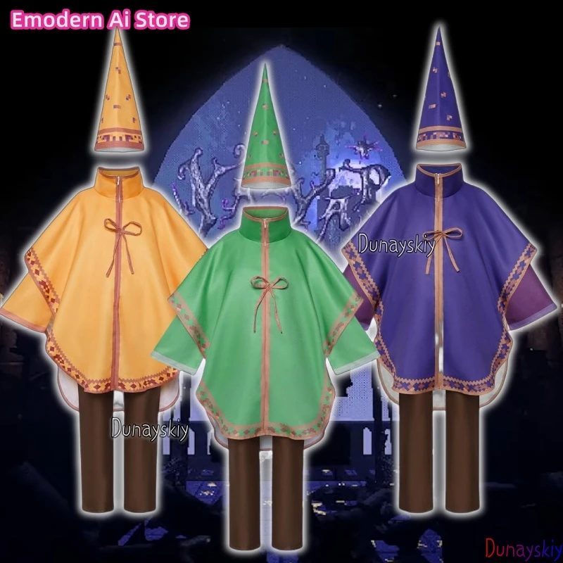 

Новая волшебная игра для косплея תחidikות - сценический наряд для ролевых игр на Хэллоуин, 3 варианта цвета (оранжевый/зеленый/фиолетовый) Наряд в стиле аниме