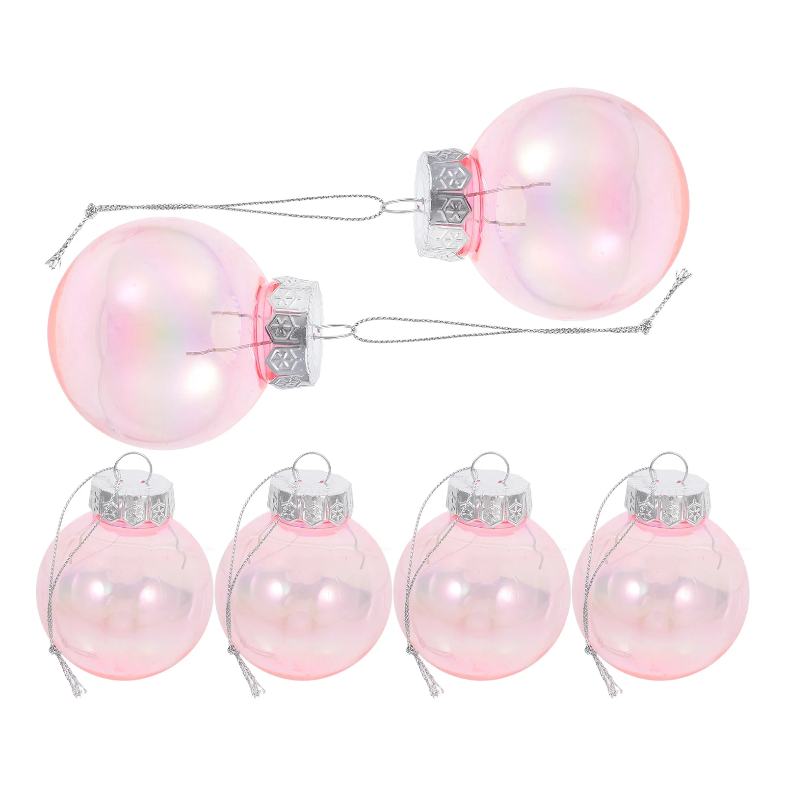 

6Pcs Hanging Christmas Ball Ornaments Shatterproof Plastic Balls Xmas Tree Holiday Party Decoration Decorative Hanging Ornaments