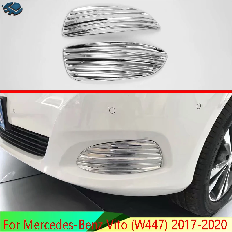 

For Mercedes-Benz Vito (W447) 2017-2020 Front Fog Light Lamp Cover Trim Molding Bezel Garnish Sticker low configuration
