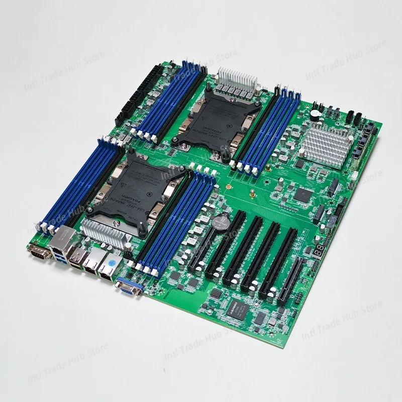 2011 Pin LGA 2011-3 Dual CPU Mainboard - Compatible for Intel X99 Chipset for Server & Gaming Multi-Open Desktop