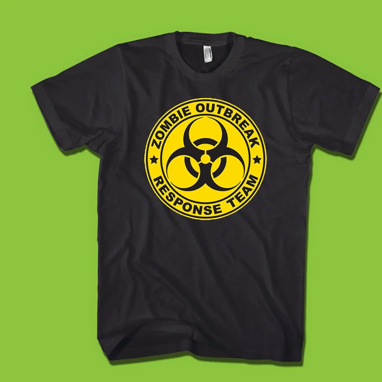 Zombie Outbreak Response Team T Shirt Funny Halloween vintage Washed Slightly Unisex streetwear Top For Everyday Wear