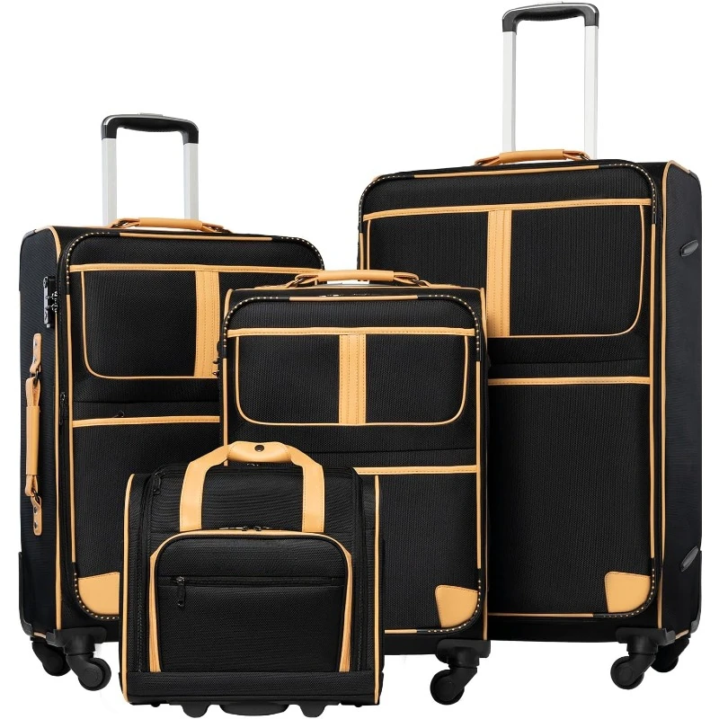 

Luggage 4 Piece Set Suitcase Expandable TSA lock spinner softshell,Luggage Sets,FREE SHIPPING