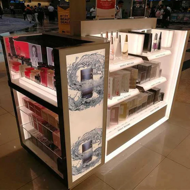 custom.Perfume High Capacity LED Lighting Eco Friendly Display Fitting Fragrance Retail Shops and Shopping Malls