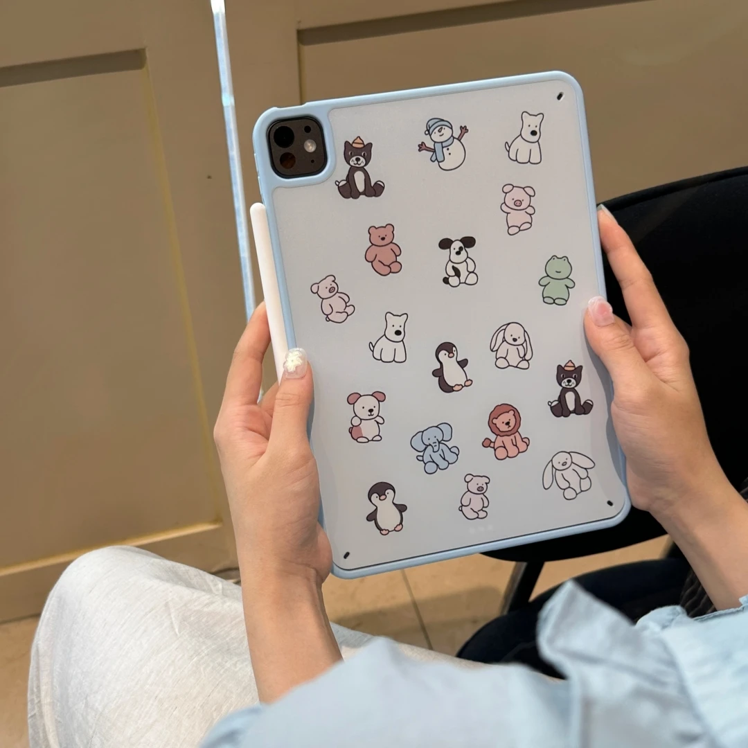 

Cartoon Tablet Case For iPad 11 inch 2025 2024 Air Pro 12.9 13 M3 M4 Casing 10.2 6 7 8 9th 10th Generation Air 5 4 10.9 Cover