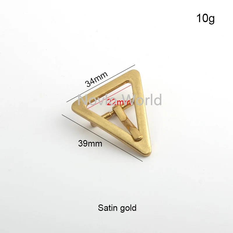 10-50 pieces 22mm 33mm satin gold color belt accessories metal buckles hardware belt pin buckle