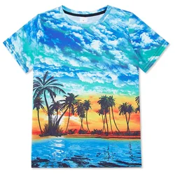 Men Casual Clothing Summer Hawaii Beach T-Shirts Women y2k Tops Fashion Cool Streetwear Tee Funny Kids Boys Girls Tops camisetas