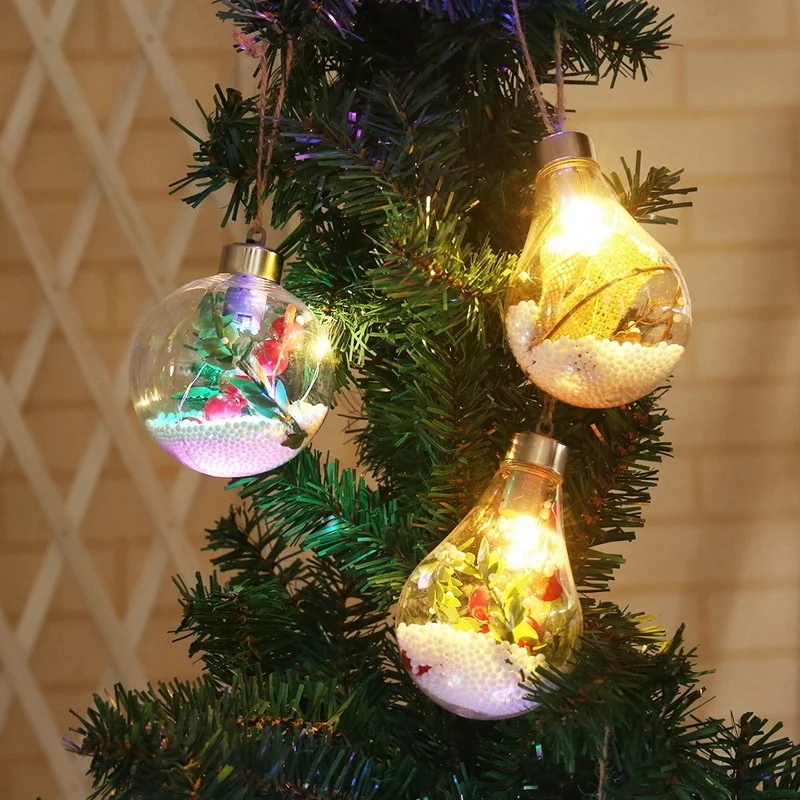 Led Globe Night Light Led Christmas Light Fence Hanging Ball Light Led Hanging Light Indoor Wall Decoration