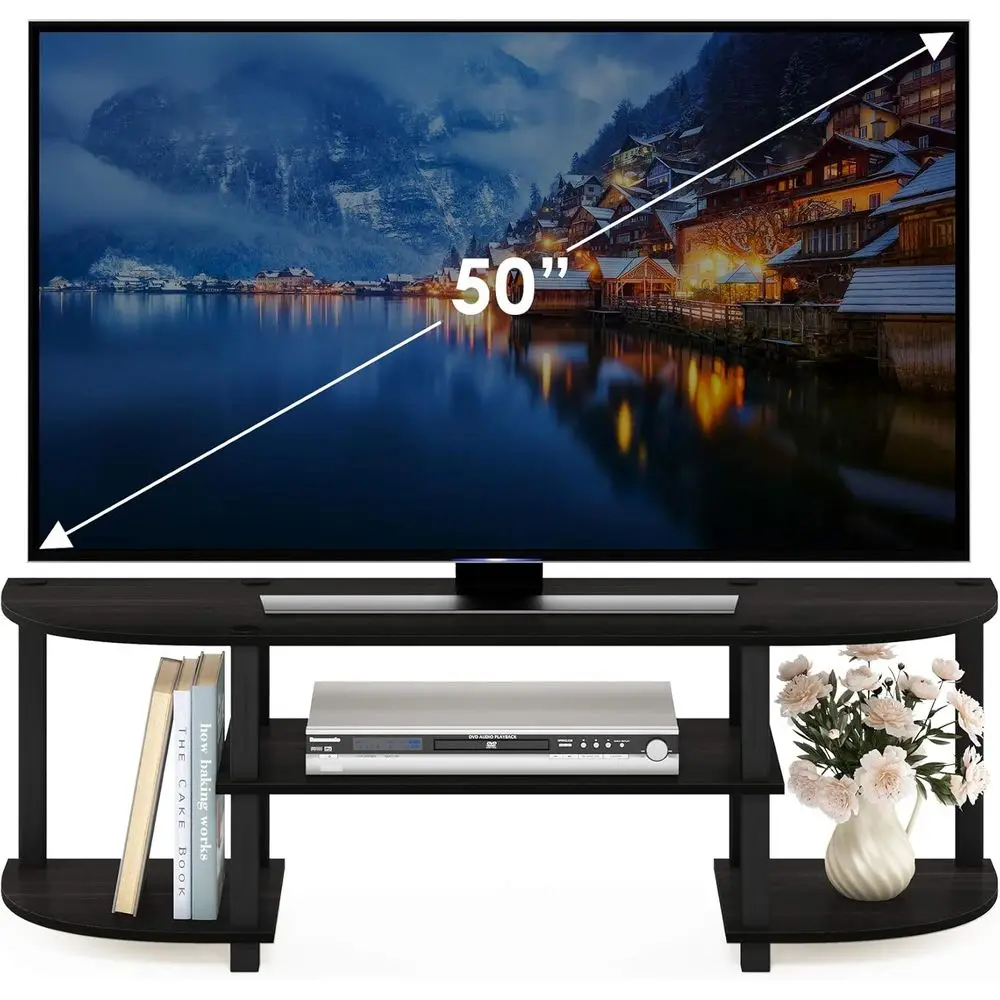 مركز ترفيه تلفزيوني واسع من Turn-S-Tube، إسبرسو/أسود #4