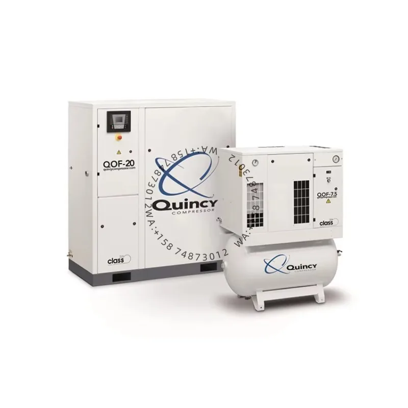QOF20 QOF7.5 Industrial Quincy Air-Compressor 20KW 7.5KW 50HZ 48m3/h Oil Free Oil-free Vort ex Rotary Screw Air Compressor