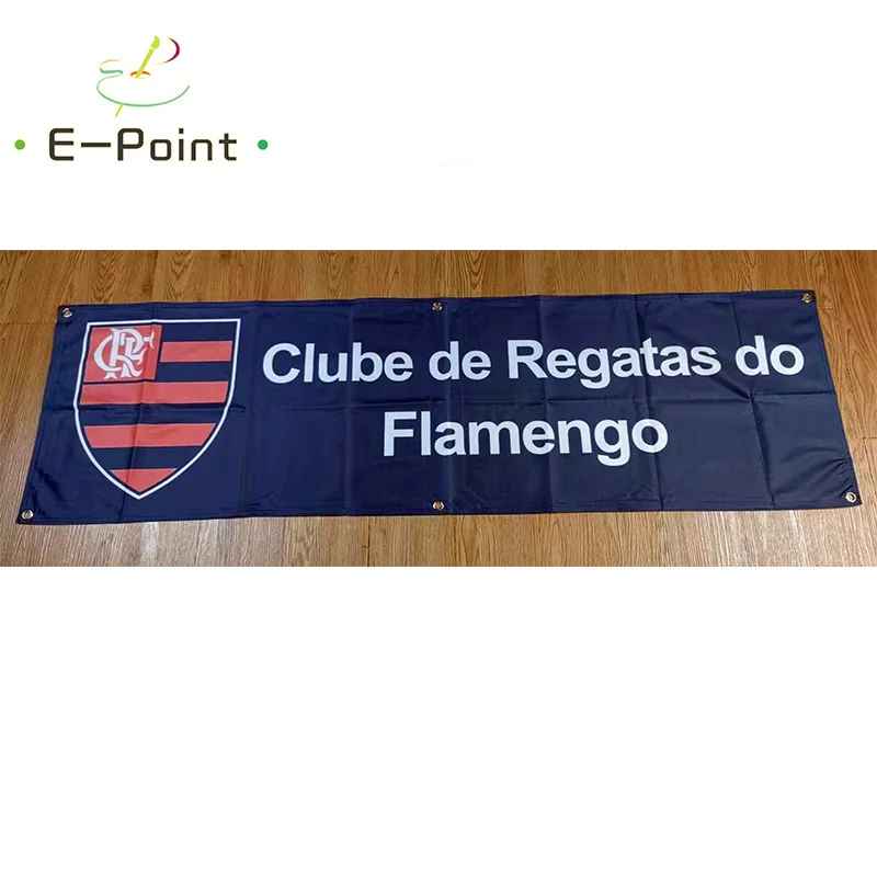 Brazil Clube de Regatas do Flamengo Double Sided Car Banner 1.5ft*5ft (45*150cm) Size for Home Flag Indoor Outdoor Decor yhx084