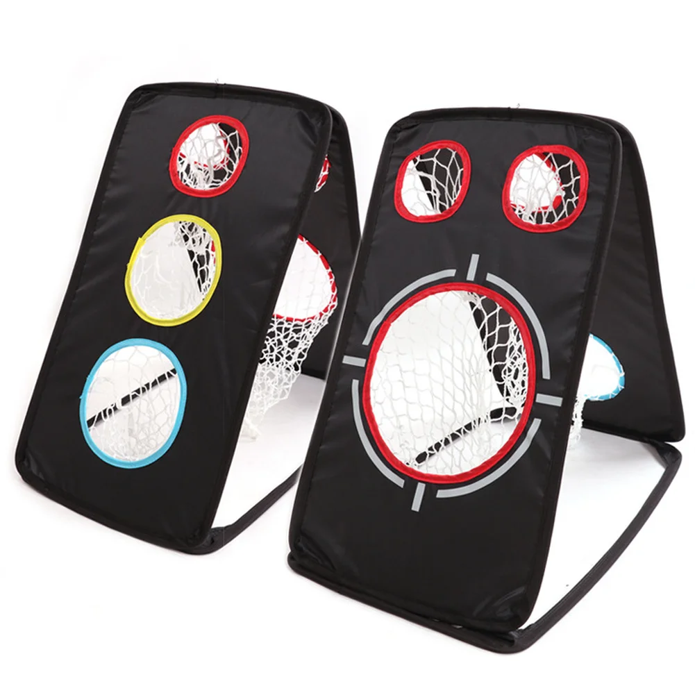 

Dual-Sided Golf Chipping Net Triple Target Golf Swing Training Net 5/6 Holes For Patios Garage Driving Range Golf Accessories