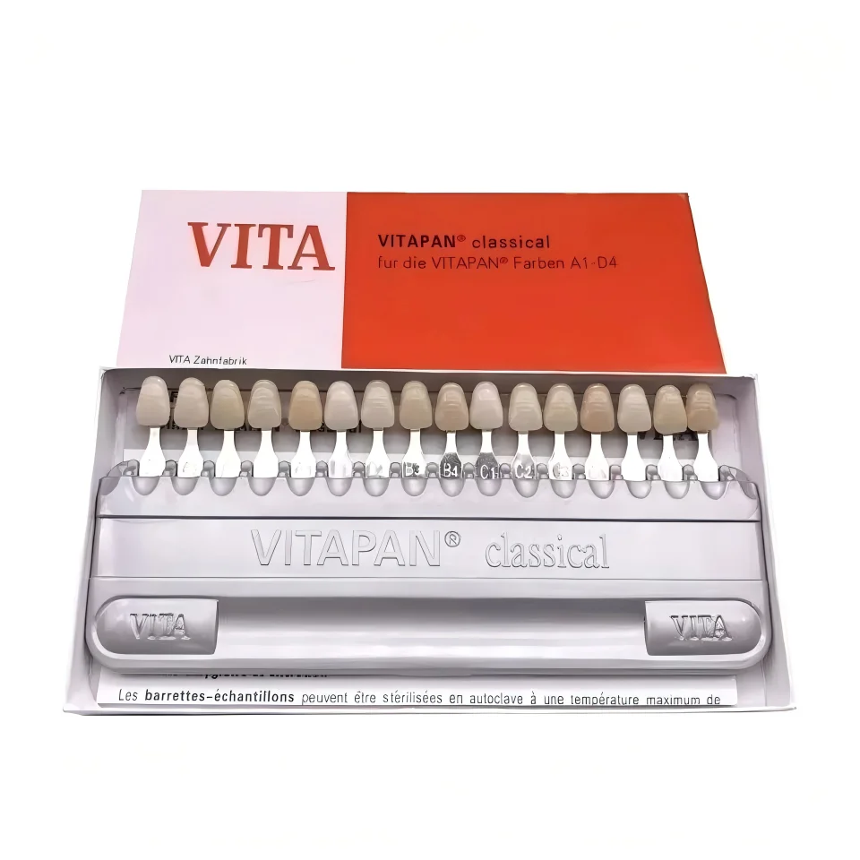 VITA 16/19-Color Tooth Color Chart for Dental Materials And Dentistry Teeth Shade Comparison Guide