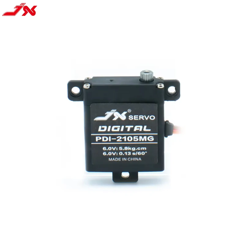JX سيرفو PDI-2105MG محرك سيرفو صغير مع عمود مجوف 4.8-6 فولت تروس معدنية تناظرية IP42 مقاومة للرذاذ لسيارة RC/اردوينو/روبوت دوبوت #3