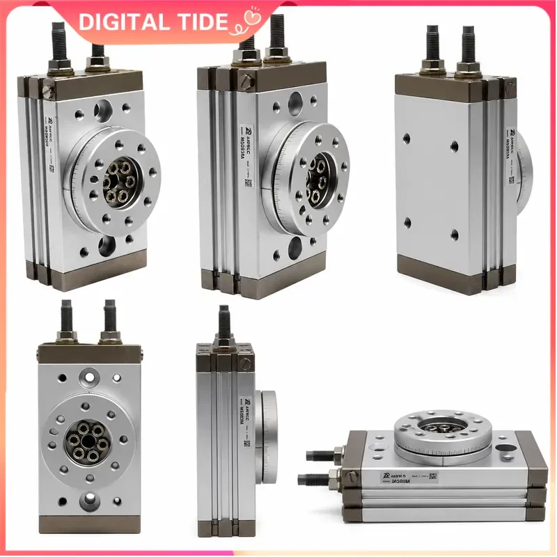 Pneumatic Rotary Table Actuator 0-190 Degree Rack and Pinion Type MSQB Series Air Cylinder for Automation Equipment