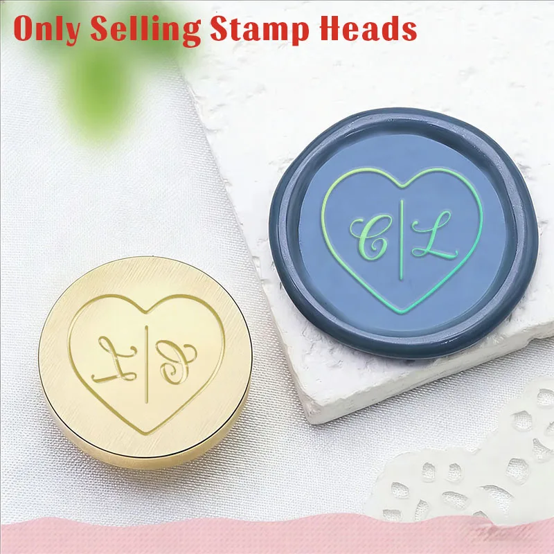 1pc Customized Wax Stamp Head For Invitations& Birthday Gifts Removable Brass Sealing Perfect for Invitations, Crafts