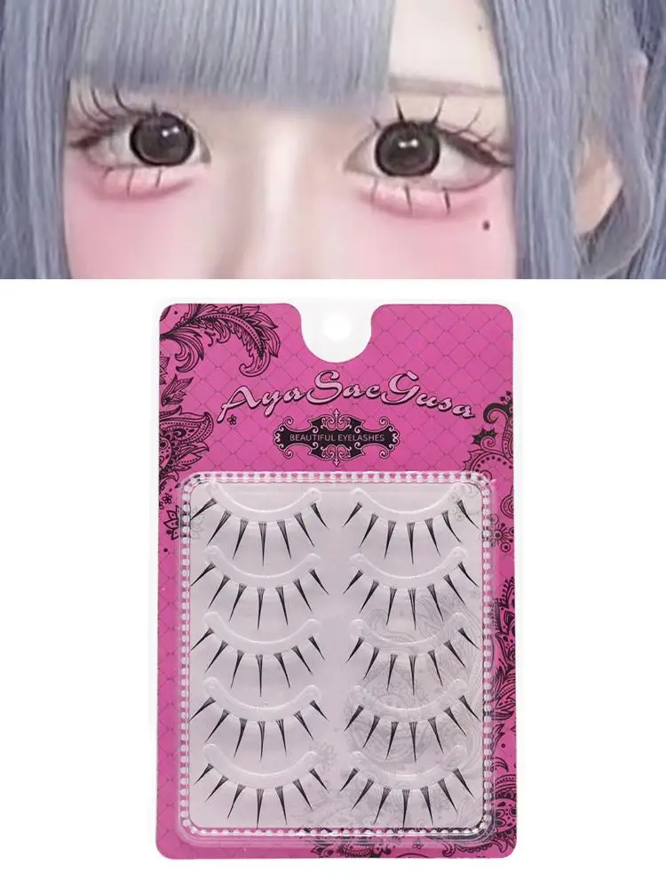 Cils Manga chauds naturellement Cosplay faux cils 5 paires faux cils mode coréenne Anime cils maquillage cils naturels