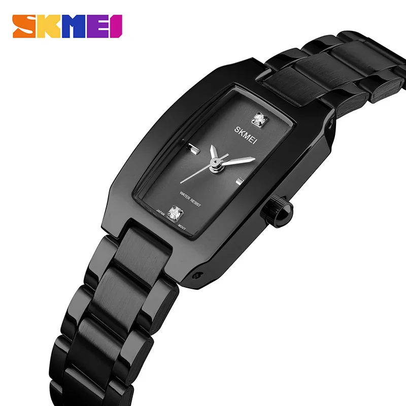 

SKMEI Brand Women Watches Luxury Girls Quartz Watch Women's Watches Ladies Steel Wristwatches Female Clock relogio feminino