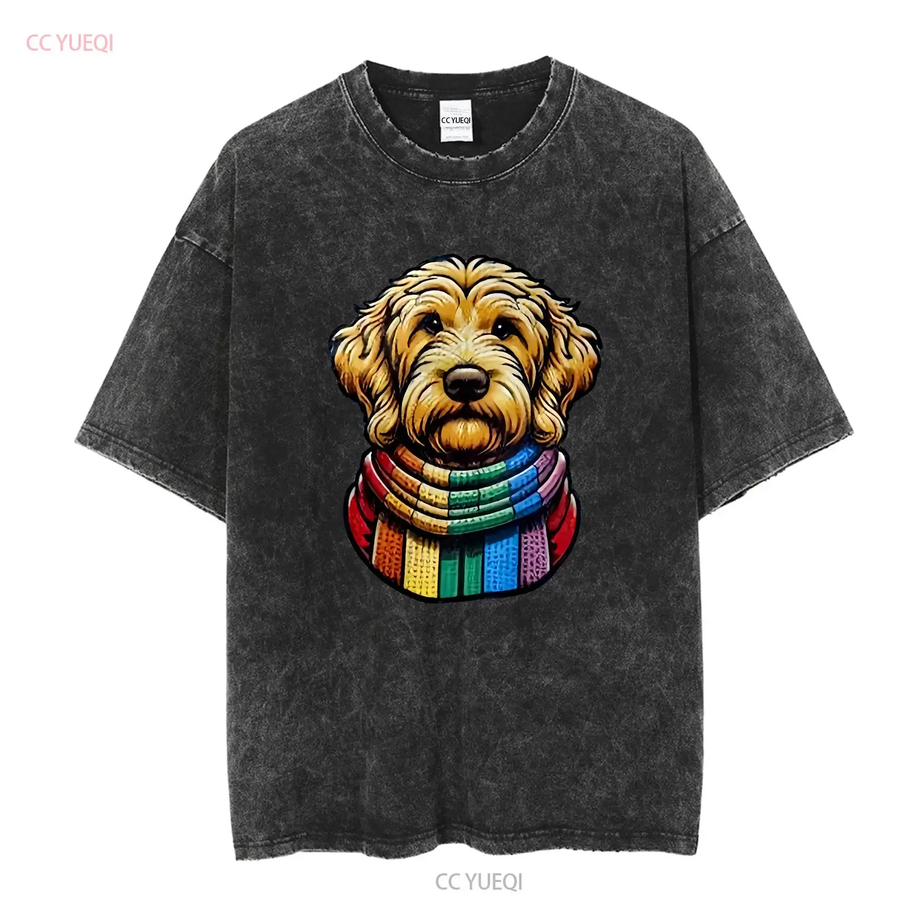 LGBT Golden Doodle Pride T Shirt Rainbow Dog Proud LGBTQ Parade Ally Softstyle long or short sleeves vintage Washed Casual