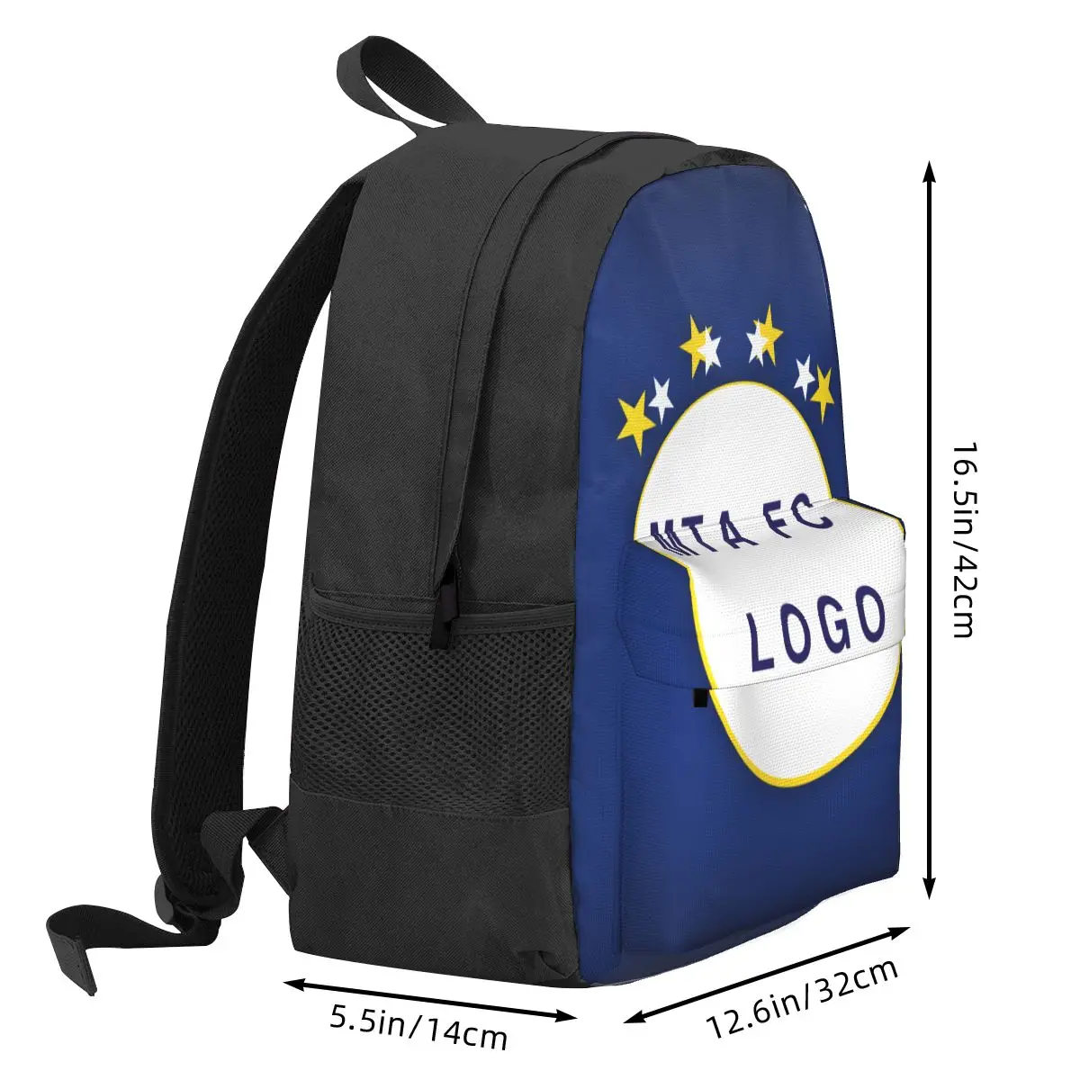 حقيبة ظهر للكمبيوتر المحمول للسفر من Maccabi Tel Aviv حقيبة كتب كاجوال Daypack حقيبة كمبيوتر مدرسية جامعية للنساء والرجال #3