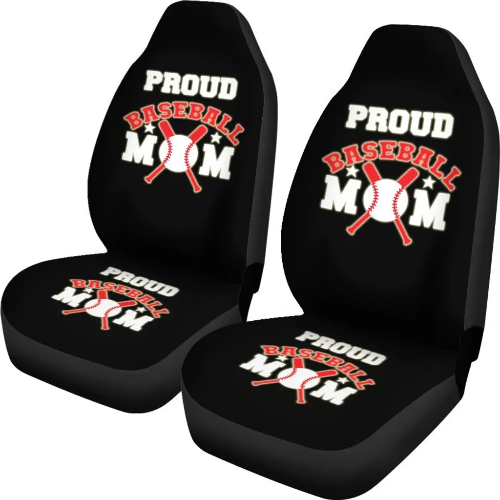 Proud Baseball Mom Seat Cover Car Seat Covers Set 2 Pc, Car Accessories Car Mats