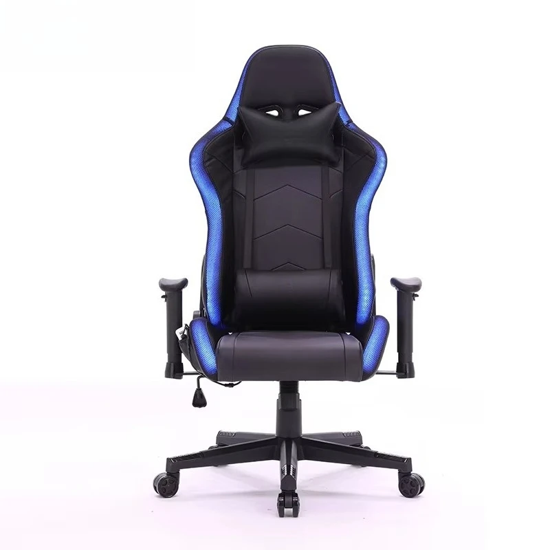 Silla de cuero de PU para juegos, Silla Led para jugadores de ordenador, Silla para juegos Rgb