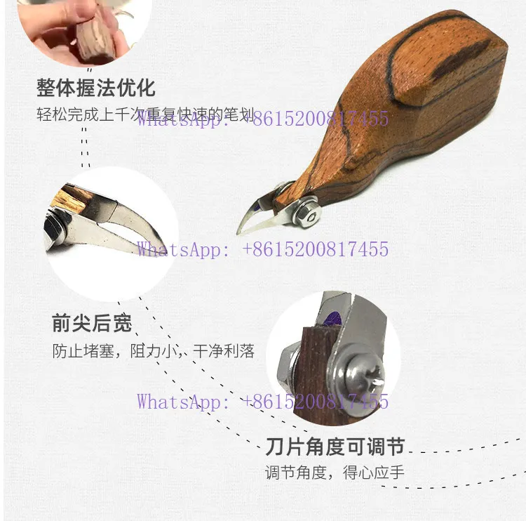 1PC  Ceramic tools master carving knife body texture decorative artifact clay sculpture pinch carving tool