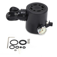 DIDEEP 0.5L Scuba Oxygen Cylinder Head Breather Valve Adapter for Diving Underwater Breathing