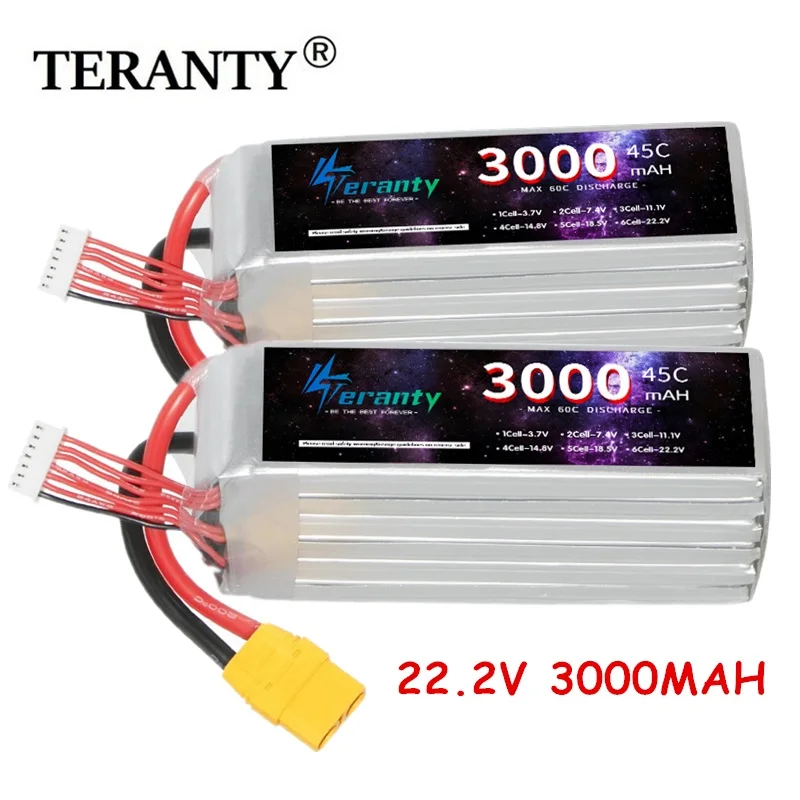 

6S 3000mah Lipo Battery 60C RC Car Boats Drone Parts With Deans T XT60 XT90 Plug 22.2V Battery for Remote Controlled Toys