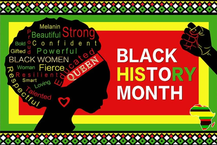 블랙 히스토리 월 배경 팬, 아프리카 아메리칸 블랙 히스토리 월 파티 배너 장식, 실내 야외 파티 벽