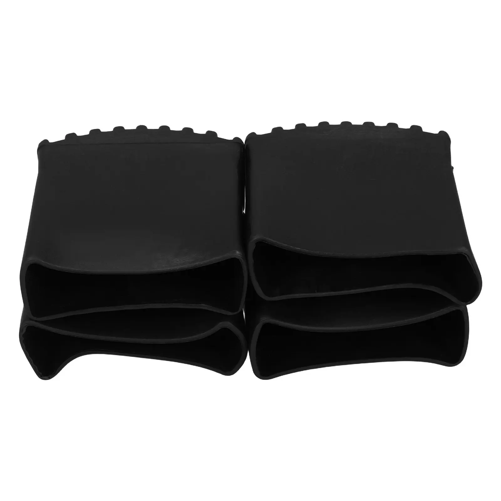 4Pcs Ladder Feet Covers Non-Slip Rubber Pads for Folding Step Ladders Anti-Skid Stability Enhancers Portable Lightweight Floor