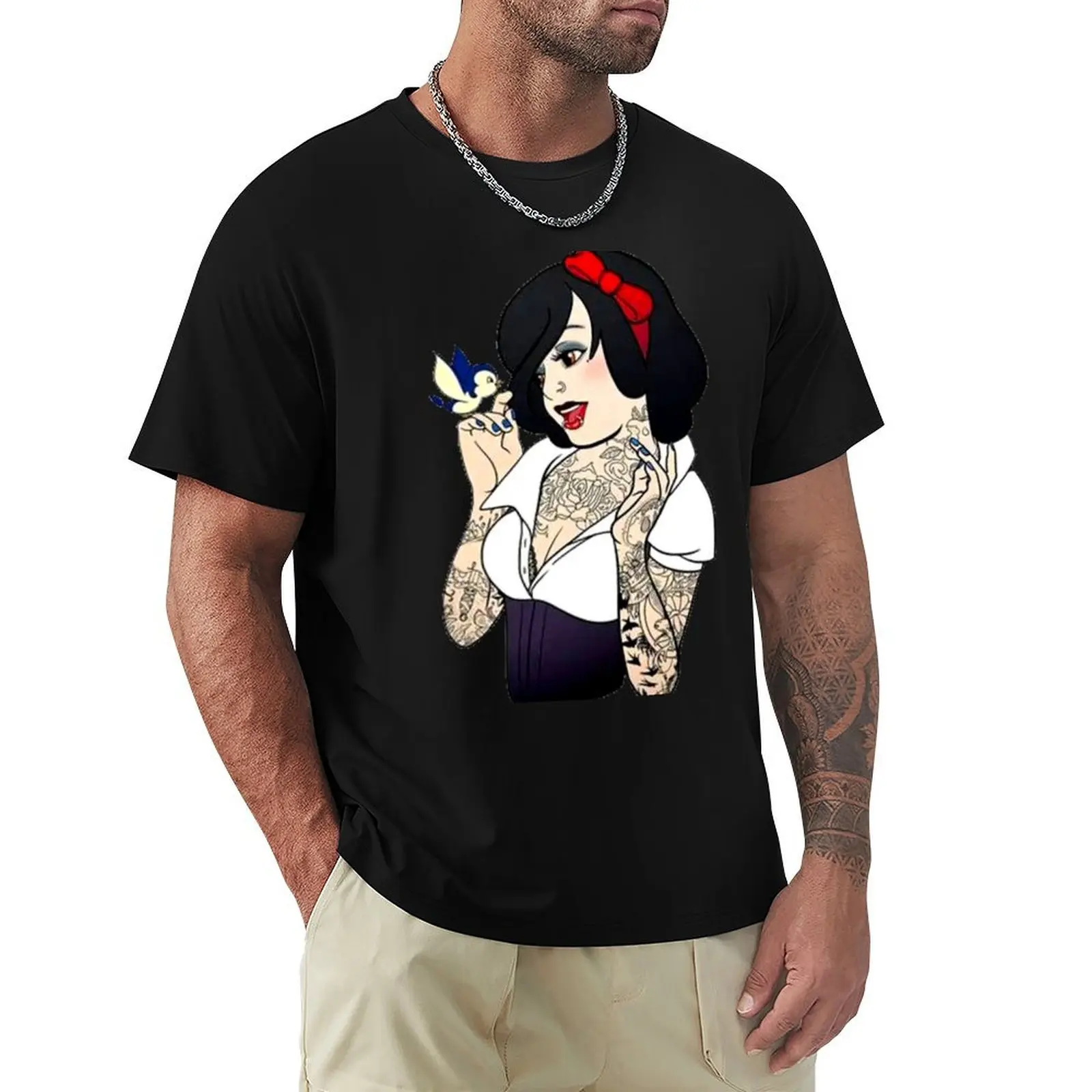

Punk Snow White T-Shirt plain cheap stuff Blouse shirts graphic mens graphic t-shirts pack