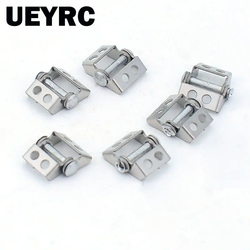 6pcs Metal Door Hinge Body Hinge for 1/14 Tamiya RC Dump Truck Tipper Trailer SCANIA 770S VOLVO BENZ MAN TGX Car Accessories Diy