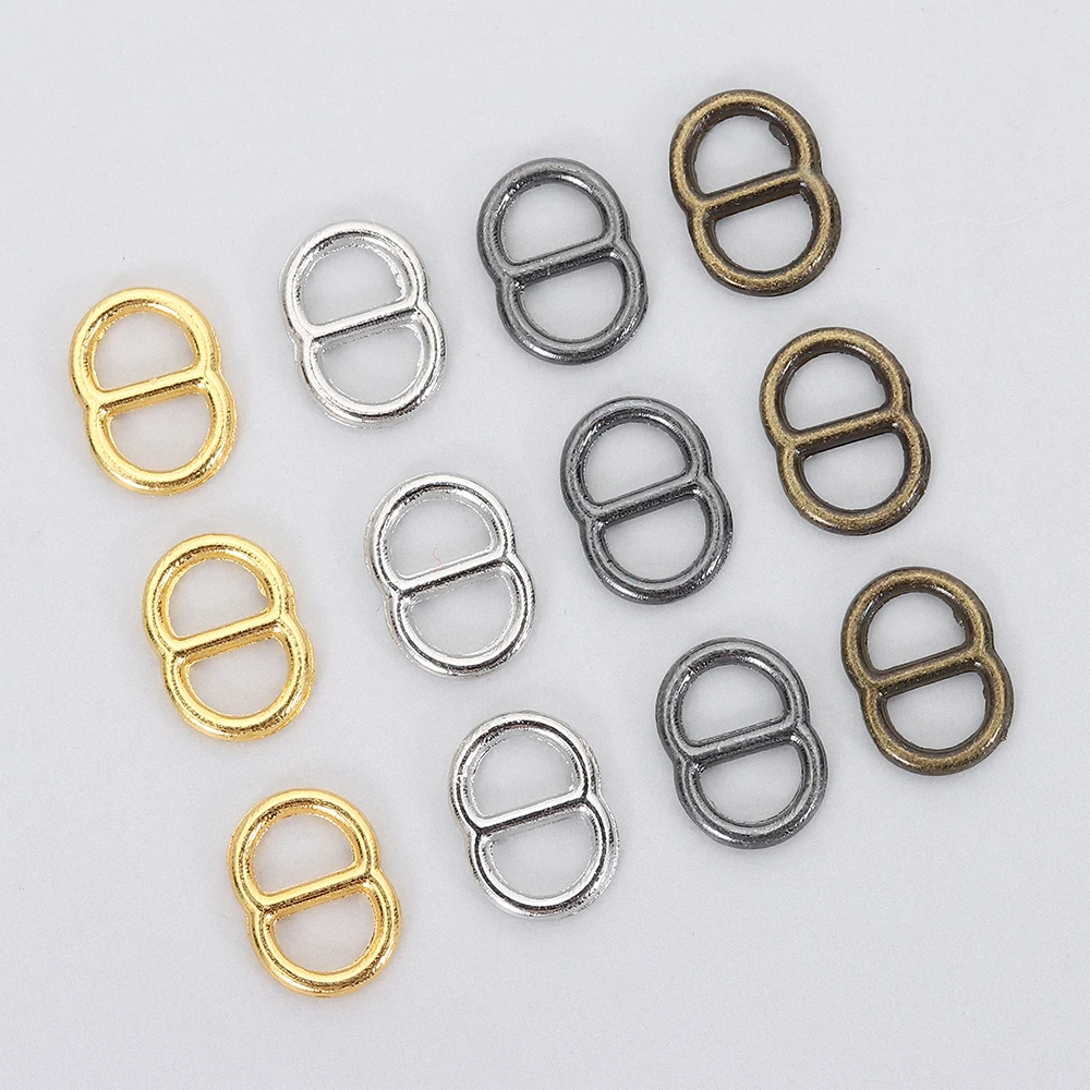 

50 шт., новейшая трехскользящая пряжка для ремня, 4 мм, мини-сумки для кукол, пряжки, сделай сам, маленькие ремешки, пряжки, пуговицы для кукол, аксессуары для обуви