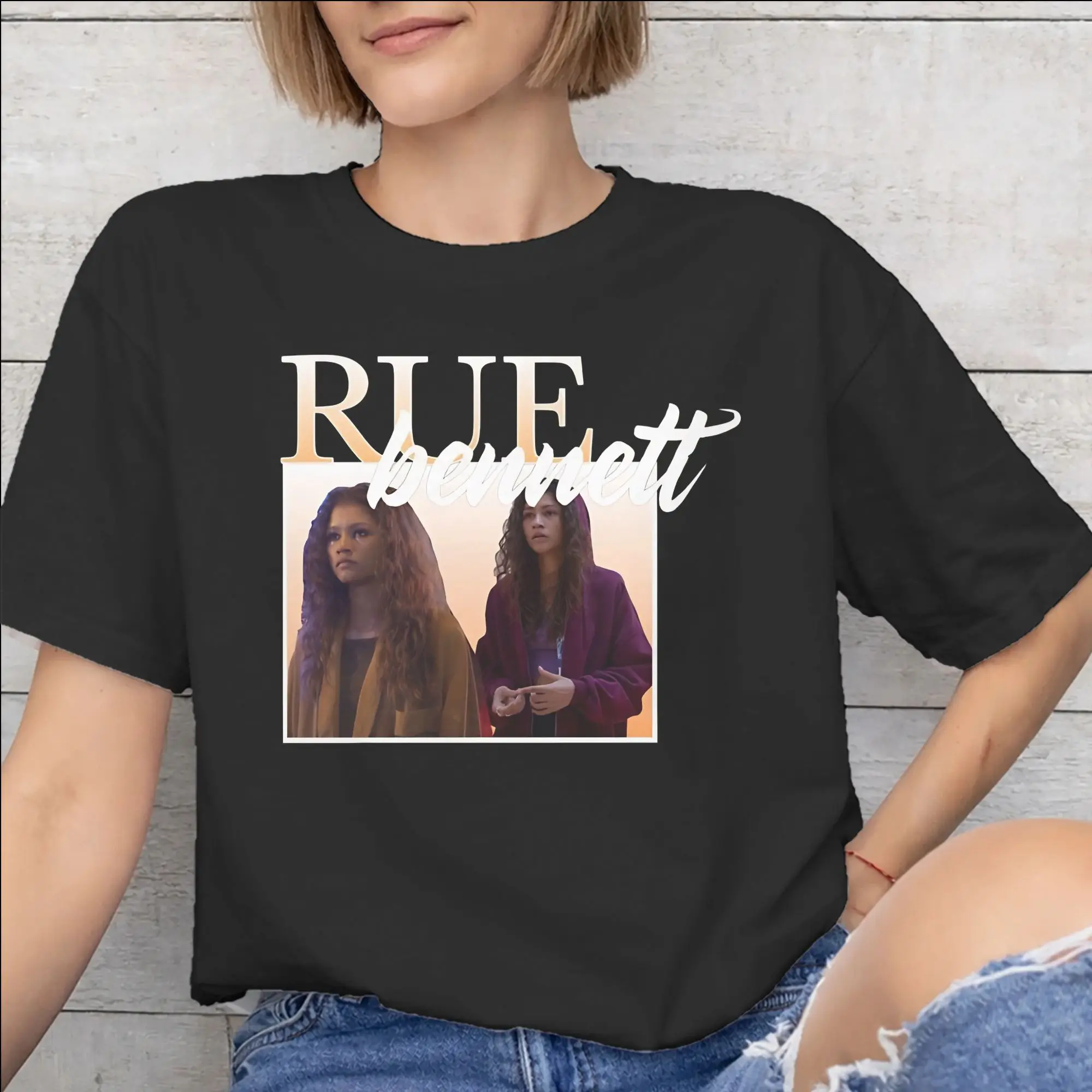 Men Women Fashion Ruby Rue Zendaya T Shirt Tee Cotton  T-shirts Clothing