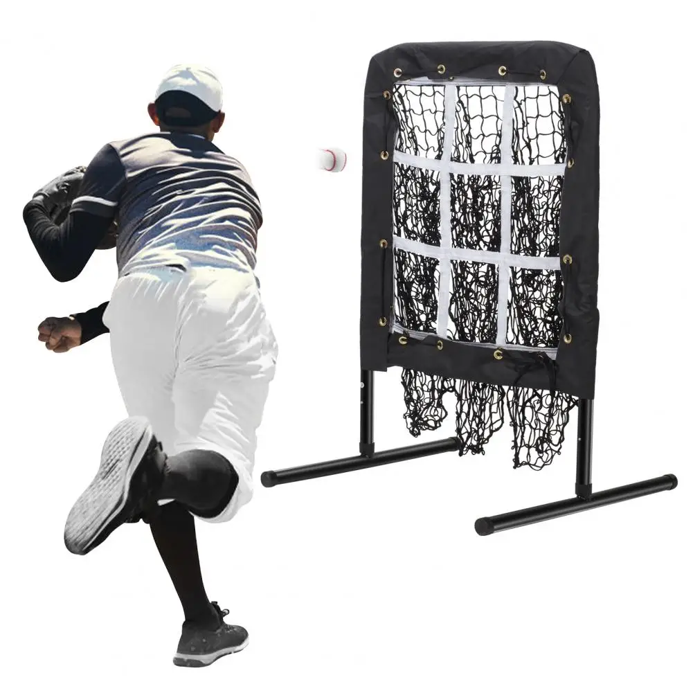 

9 Hole Baseball Net Softball Baseball Training Equipment For Hitting Pitching Practice Height Adjustable Aid Outdoor Training