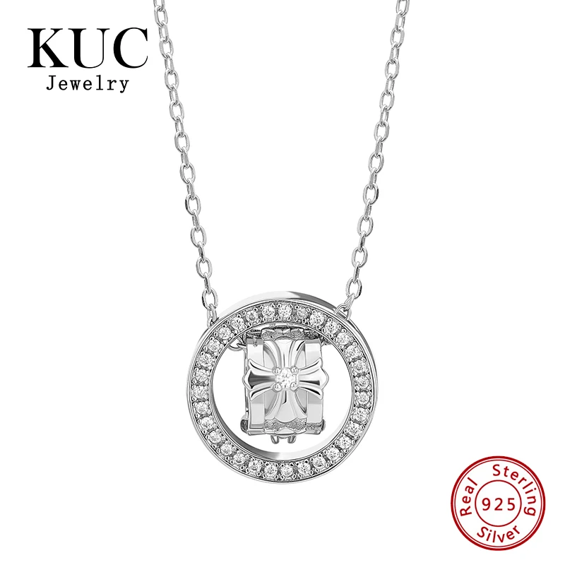 

2026 Trend Necklaces Lively High-Grade S925 Sterling Silver Circular Cross Zirconia Pendant Necklace For Women
