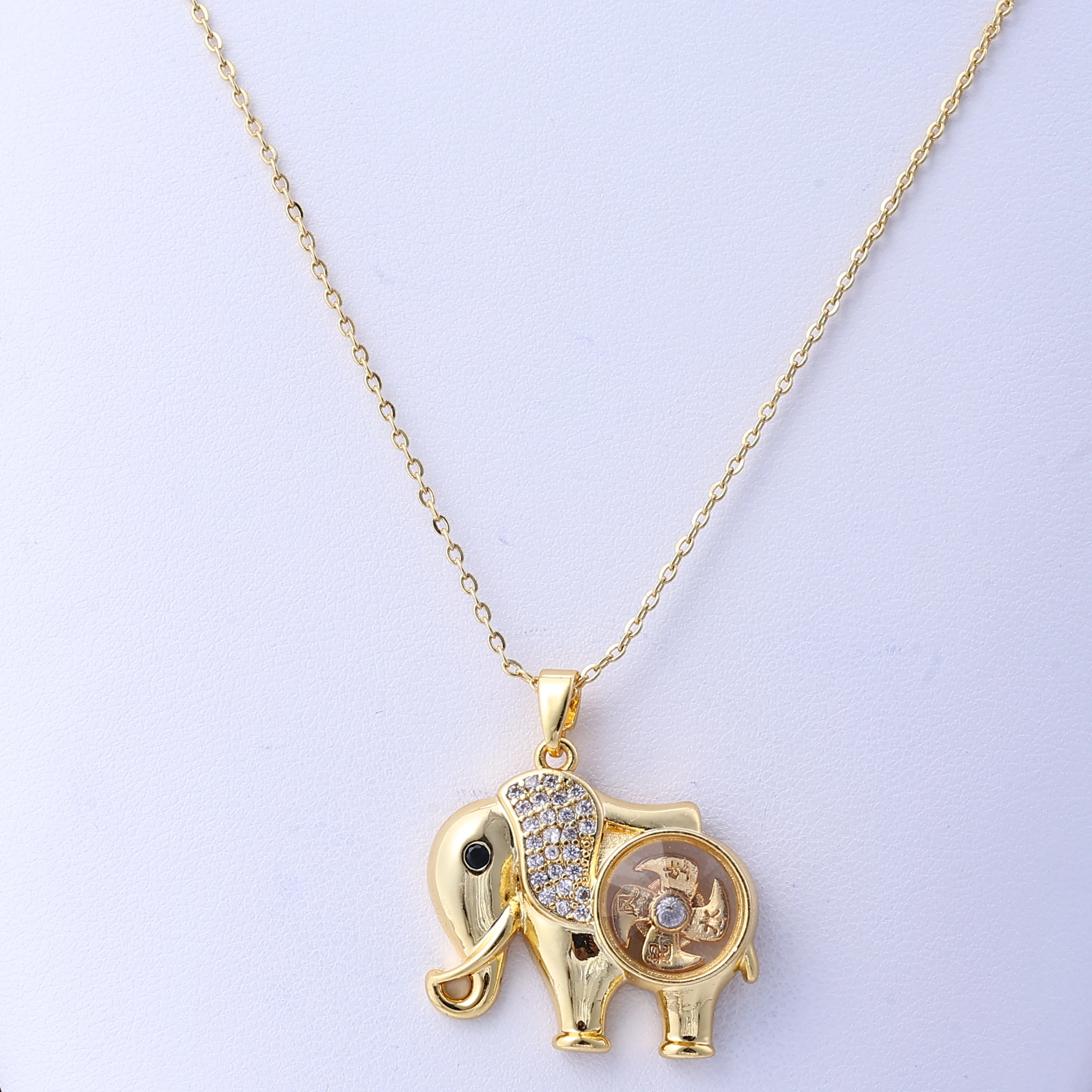 قلادة دوارة جديدة مرصعة بالألماس مستوحاة من الطراز العتيق، تصميم للجنسين #4