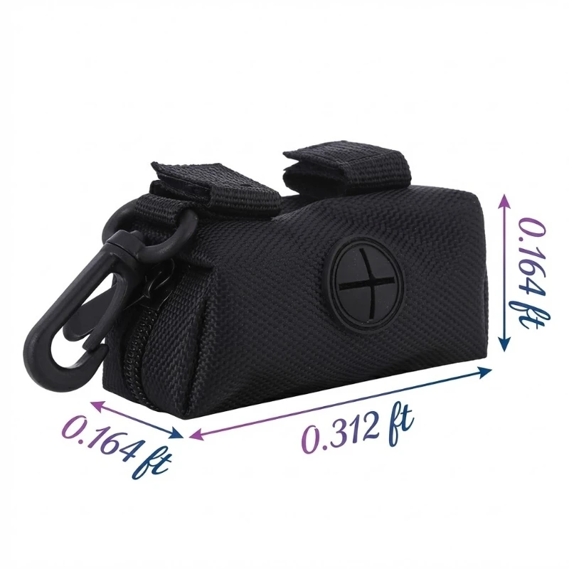 Durable Dog Poop Bag Holder Portable Waste Bag Dispenser for Leash Hands Free Pet Cleanup Bag Carrier for Outdoor Hiking Pet Sup