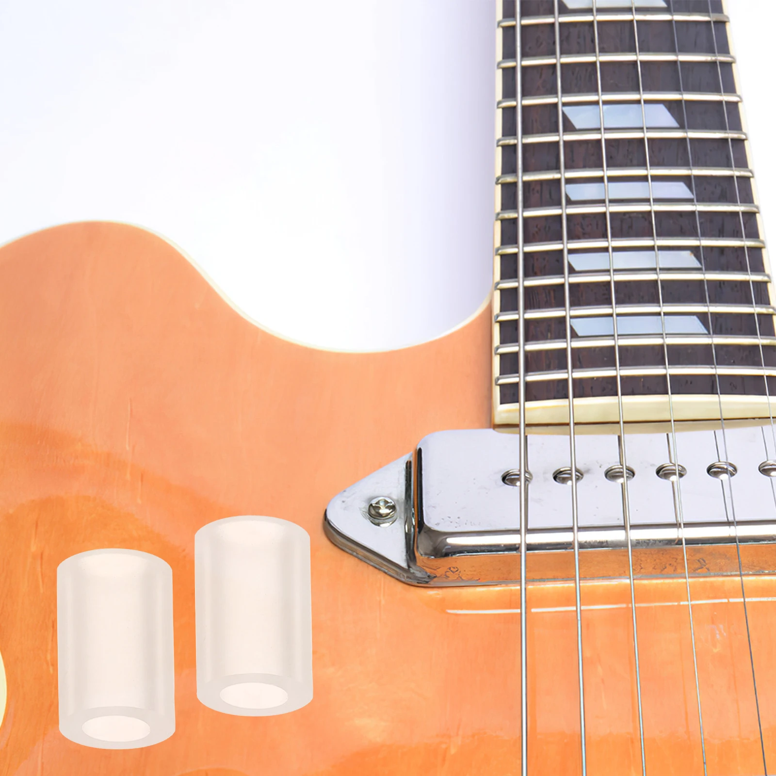 

50pcs Mounting Rubber Tubing Electric Pickup Height Adjustment Rubber Sleeve Guitar Parts Accessories Replacement Tube Covers