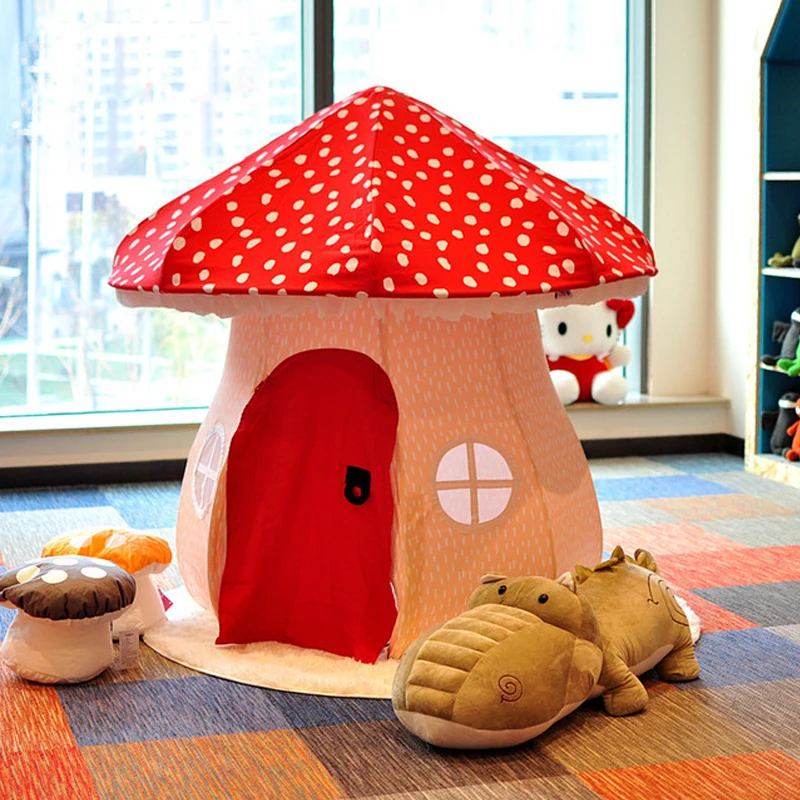 Fairy Tale Mushroom Tent Toy House Indoor Outdoor Games Garden Folding Toys Tents Enfant Room House Teepee Play House Toys Gifts