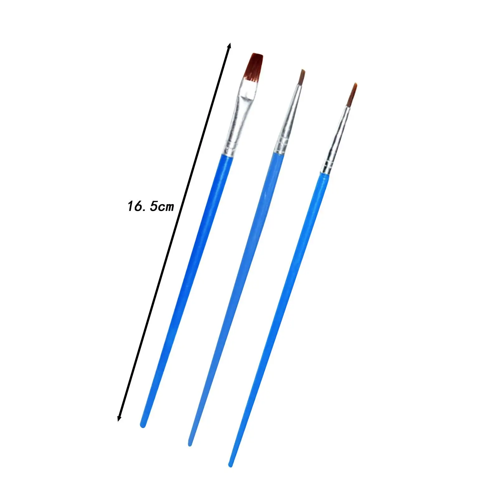 3 szt. Zestaw pędzli malarskich Zestaw pędzli malarskich Pędzle artystyczne Pędzle malarskie do malowania akwarelami Artysta Studenci Początkujący