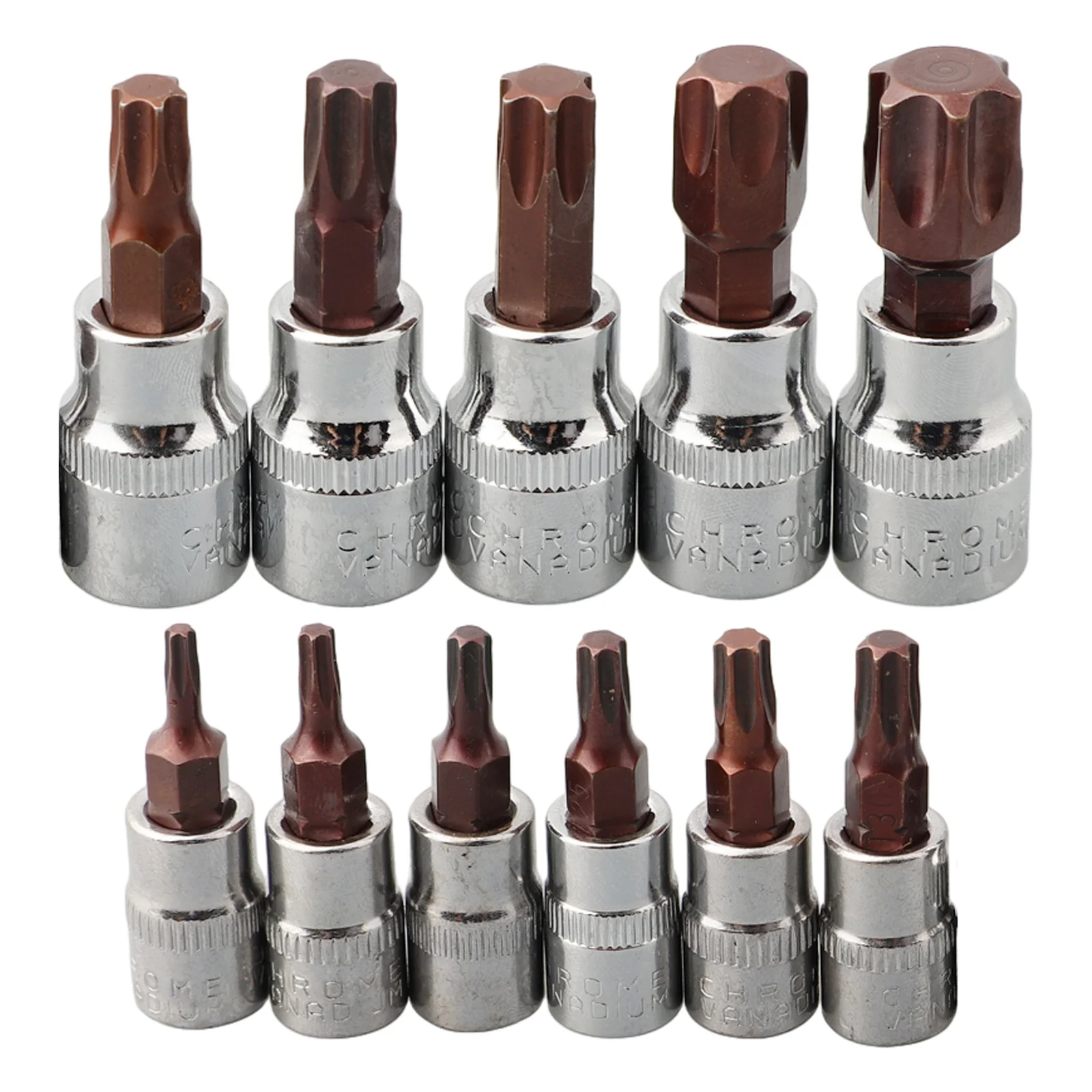 11PCS 3/8 1/4inch Drive Alloy Screwdriver Bits Socket Bit Hand Tool Herramientas Ferramentas Outils Destornillador