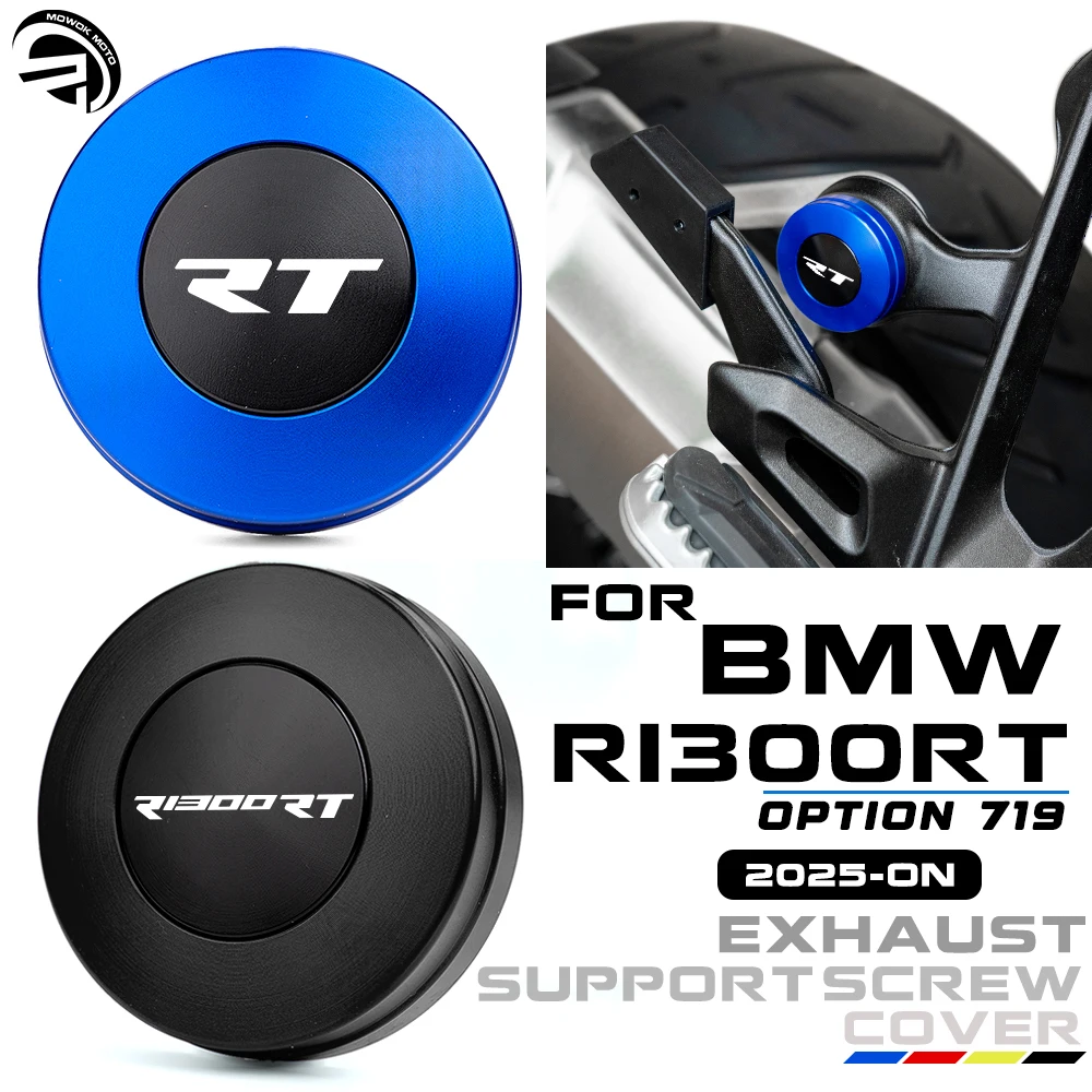 

For BMW R1300RT R 1300 RT R 1300RT Option 719 2025 2026 Motorcycle Accessories CNC Aluminum Exhaust Support Screw Cover Cap