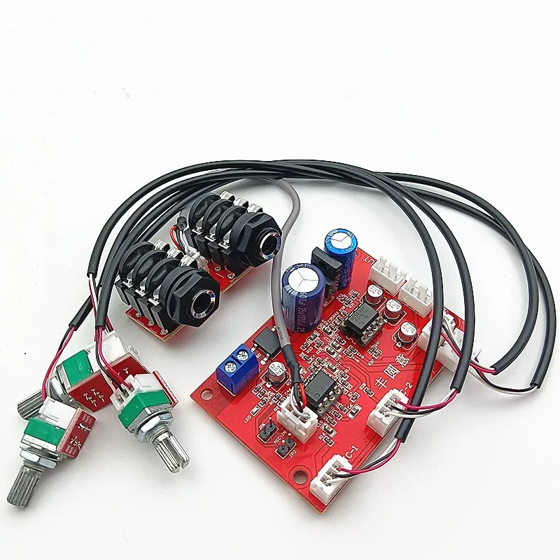 E5532マイクプリアンプボード2ウェイダイナミックelectretマイクシングル電源