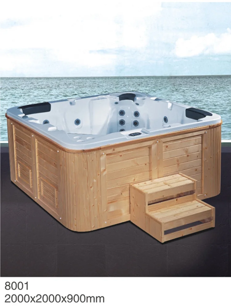 Hot Tub Spa - Comfort Hot Tubs - Seats 5-6 People - 51 Jets – Roll Cover, Water Fountains, Ozonator, LED Lights, Headrests