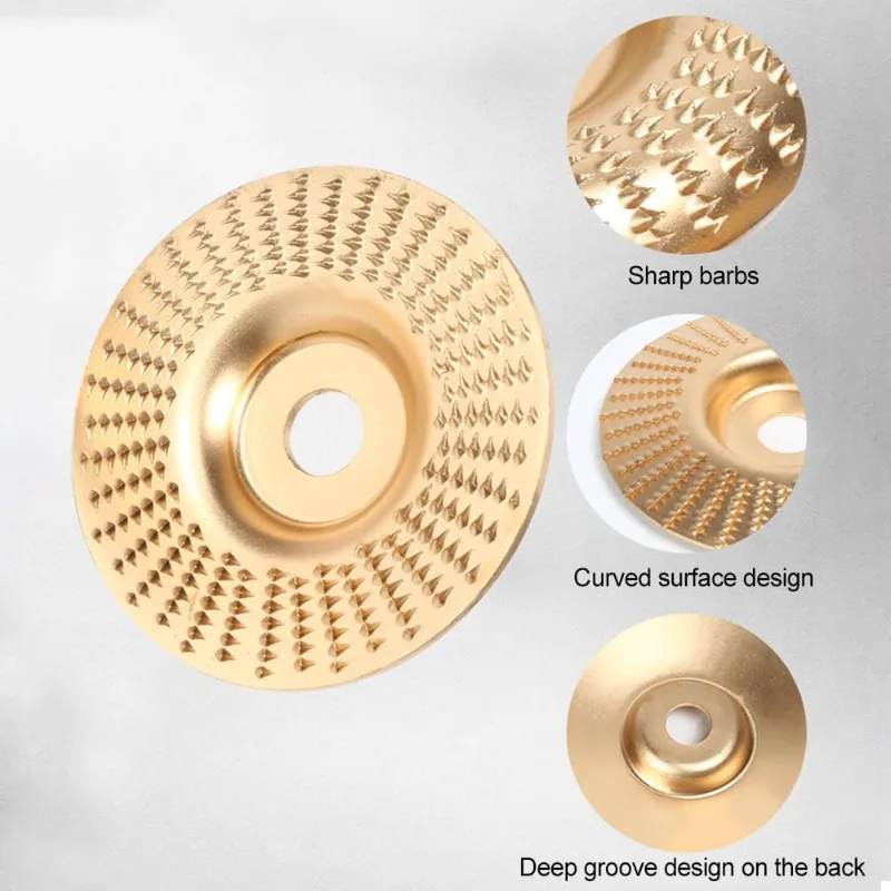 For Angle Grinder 100mm Abrasive Disc Tools Plane Bevel Angle Grinding Wheel Woods Polishing Wheel Wood Carving Sanding Tool