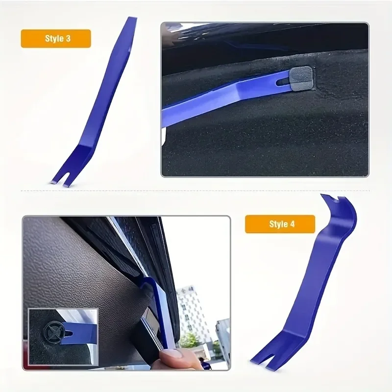 Auto Door Clip Panel Trim Removal Tool Car Audio Disassembly Kits Navigation Disassembly Installer Prying Automobile Nail Puller