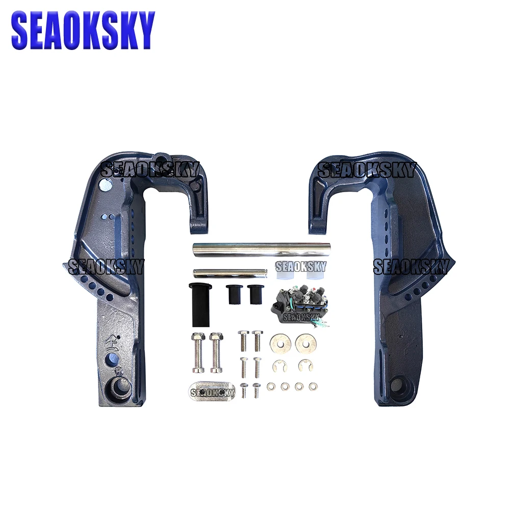 65W-43800 Single Ram Power Tilt Trim Unit/Clamp Bracket Set 65W-43111-00-4D 65w-43112-00-4D for Yamaha outboard 2 Stroke 40HP 4